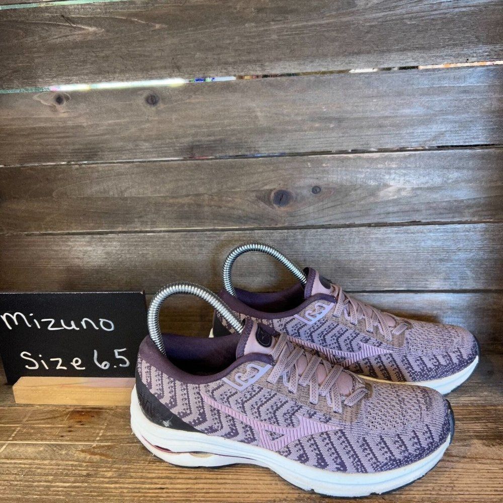 Womens Mizuno Wave Rider 24 Purple Running Athletic Shoes Sneakers Size 6.5 M